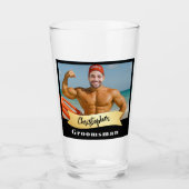 Groomsmen Pint Glass-serie: De Sip Saver Glas (Voorkant)