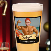 Groomsmen Pint Glass-serie: De Sip Saver Glas