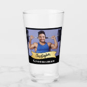 Groomsmen Pint Glass-serie: The Bar Bell Legend Glas (Voorkant)