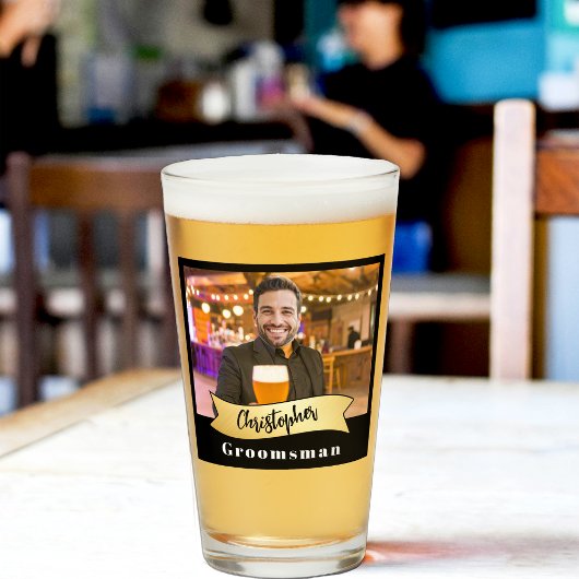 Groomsmen Pint Glass Series: De Bierbaas Glas