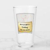 Groomsmen Pint Glass Series: The Barre Tender Glas (Achterkant)