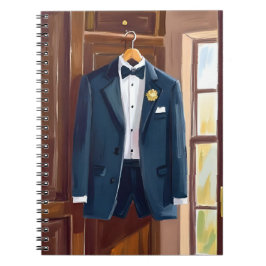 Groomsmen’s Tuxedo | Wedding Bachelor Watercolor Notitieboek