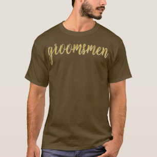 Groomsmen Script Bridal Weddenschap Groom T-shirt