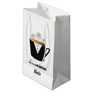 Groomsmen - Speciaal op naam Tuxedo Small Gift Bag Klein Cadeauzakje