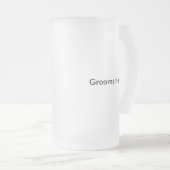 Groomsmen stein uit de mok van bier (Voorkant rechts)