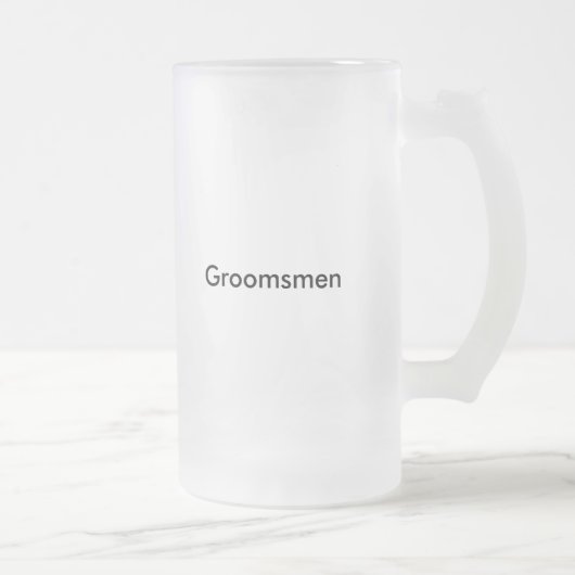 Groomsmen stein uit de mok van bier (Rechts)