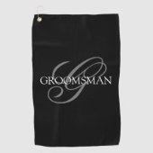 Groomsmen Swagbag Golfhanddoek (Voorkant)