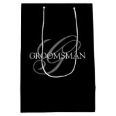 Groomsmen Swagbag Medium Cadeauzakje (Achterkant)