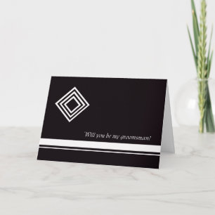 Groomsmen van de diamant Kaart