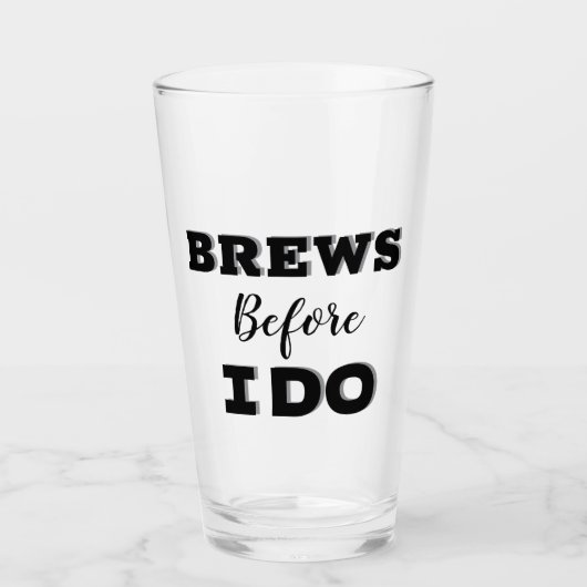 Groomsmen voorstel glas, brouwen voordat ik dat do glas (Voorkant)