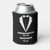 Groomsmen Voorstel Glas, bruidegom voor een dag Blikjeskoeler (Blikje Achterkant)