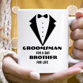 Groomsmen Voorstel Glas, bruidegom voor een dag Tweekleurige Koffiemok