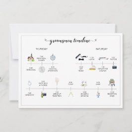 Groomsmen Weddendag Tijdschema van evenementen Pro