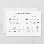 Groomsmen Weddendag Tijdschema van evenementen Pro (Voorkant)