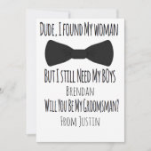 Groomsmen Wedding Bow Stropdas Card Kaart (Voorkant)