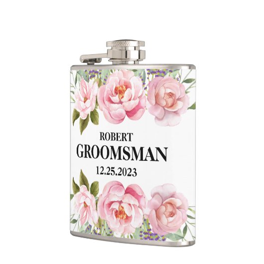 Groomsmen Wedding Flask Heupfles (Links)