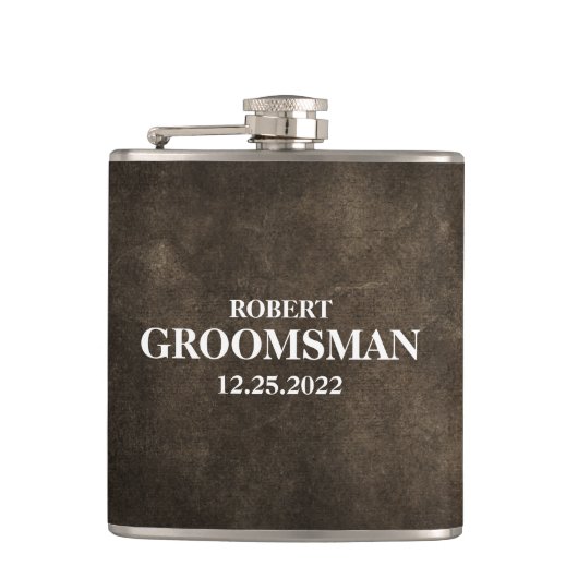 Groomsmen Wedding Flask Heupfles (Voorkant)