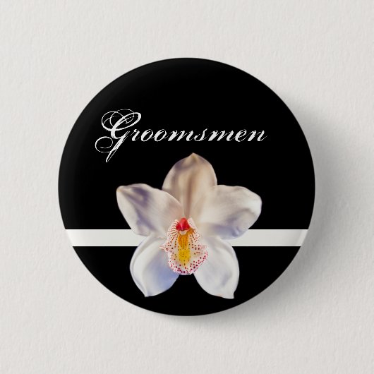 Groomsmen Wedding ID Badge Ronde Button 5,7 Cm (Voorkant)