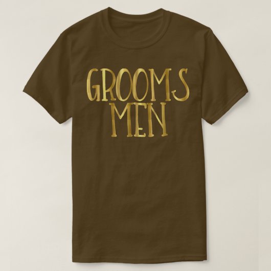 Groomsmen Wedding Party Bride Groom T-shirt (Design voorkant)