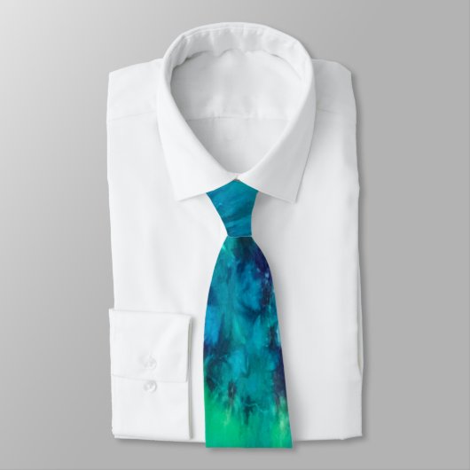 Groomsmen Wedding Stropdas met Tie Dye Pattern (Gebonden)