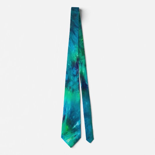 Groomsmen Wedding Stropdas met Tie Dye Pattern (Voorkant)
