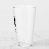 Groomsmen Zwart Stropdas Tuxedo Suit Naam en datum Glas (Links)