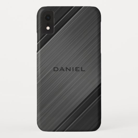 Groomsmetaal Grijs Textuur Ontwerp Persoonlijke Na Case-Mate iPhone Case (Achterkant)