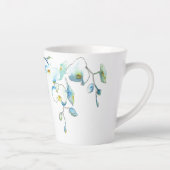 Groomsoman Gift Blue Waterverf Orchid Mok (Rechts)