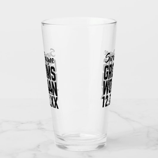 Groomsoman Naam Keepsake Wedding Favoriet Glas (Links)