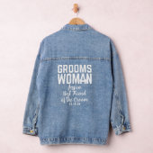 Groomswoman Beste Vriend van de bruidegom Bruiloft Denim Jacket (Hangar)