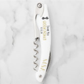 Groomswoman Dank u jaren '20 Gatsby bruiloft gunst Kurkentrekker (Voorkant)