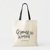 GroomsWoman | Schrikvaste bruiloft Tote Bag (Voorkant)