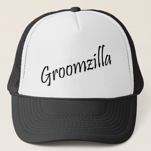 Groomzilla (blk) trucker pet (Voorkant)