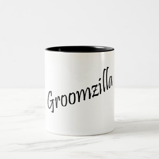 Groomzilla (blk) tweekleurige koffiemok (Center)