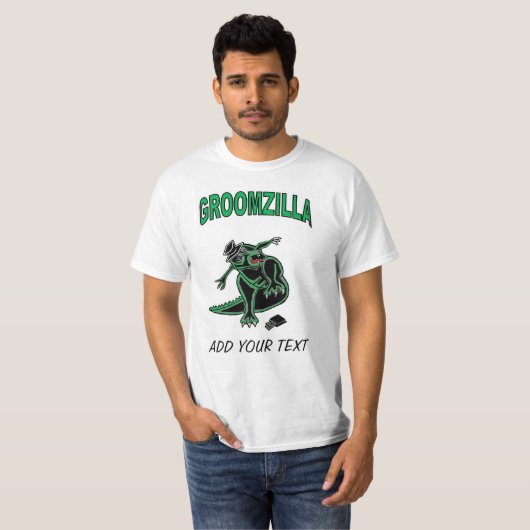 Groomzilla t-shirt (Voorkant volledig)