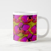 Grooovy Magenta Bloemendesign Grote Koffiekop (Rechts)