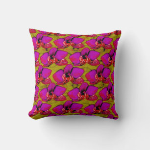 Grooovy Magenta Bloemendesign Kussen
