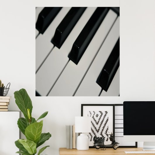Groot 32 x 34-inch pianotoetsenbord poster (Thuiskantoor)
