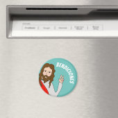 Groot, 3-inch cirkelmagneet magneet (Insitu (Vaatwasser))