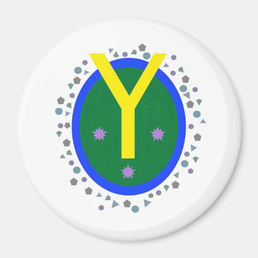 Groot, 3-inch cirkelmagneet magneet (Voorkant)