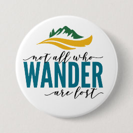 Groot, 3-inch ronde Button in openlucht