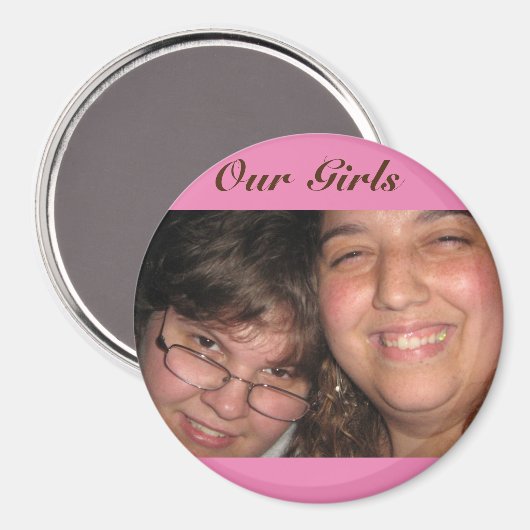 Groot, 3-inch Ronde Magnet (Voorkant / Achterkant)