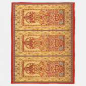 Groot 3-persoons wasbaar moslimgebeddengoed 60 x 8 fleece deken (Voorkant)