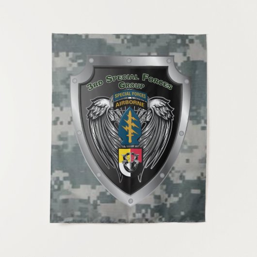 Groot 3e speciale operationele groep wandkleed (Voorkant)