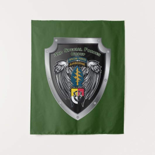 Groot 3e speciale operationele groep wandkleed (Voorkant)