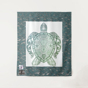 GROOT (68 X 80 INCH) SCHILDPADTAPIJT WANDKLEED