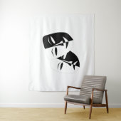 Groot (68 x 80 inch) tapijt wandkleed (In situ)