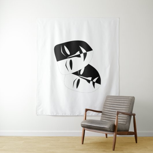 Groot (68 x 80 inch) tapijt wandkleed (In situ)