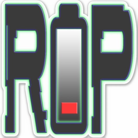 Groot 8 x 8 inch vinylsticker met aangepaste snede sticker (Voorkant)