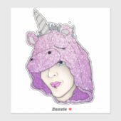 Groot 8 x 8 inch vinylsticker met aangepaste snede sticker (Vel)